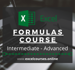 Excel Formulas Course, Intermediate-Advanced, advert image