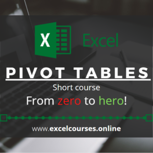 Pivot Tables Course, advert image