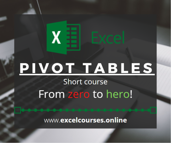Pivot Tables Course, advert image